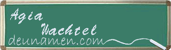 Agia Wachtel Visitenkarte